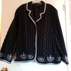 Alexandra Bartlett‎ Size 1X Duster Short Jacket.